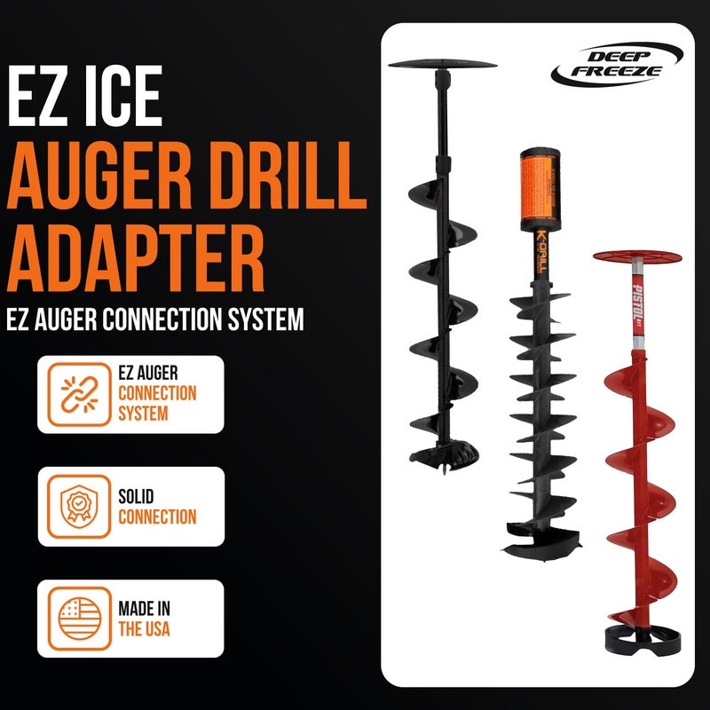 Deep Freeze محول مثقاب EZ Ice - مثقاب مسدس/K-Drill/Lite-Flite - محول مثقاب كهربائي - محول مثقاب سريع الاتصال - مثقاب صيد السمك على الجليد - ملحقات مثقاب لاسلكي - Image 3